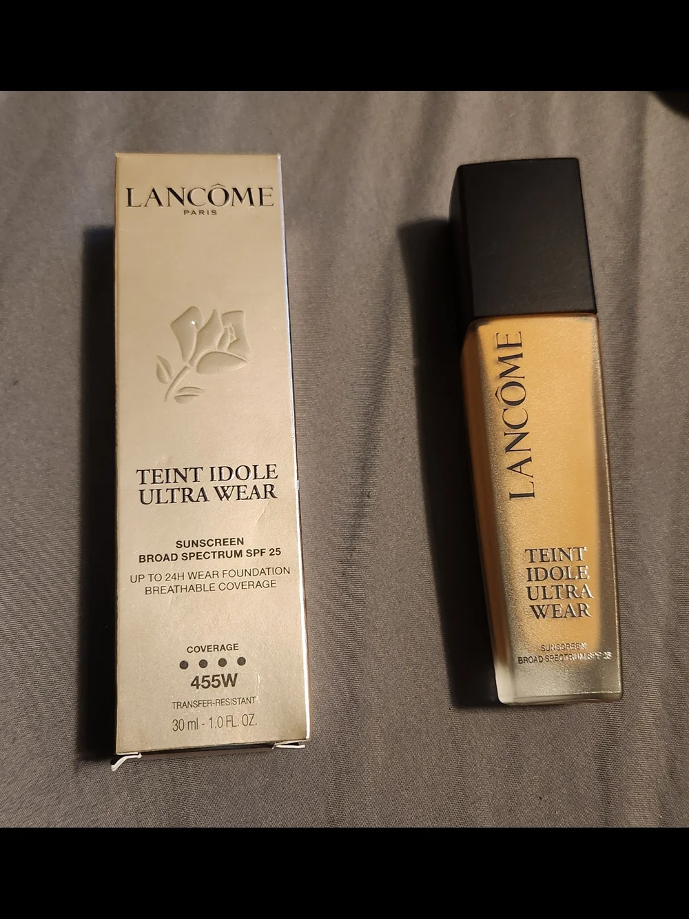 Lancôme Teint Idole Ultra Wear Liquid Foundation 455W - Before - 1 oz New